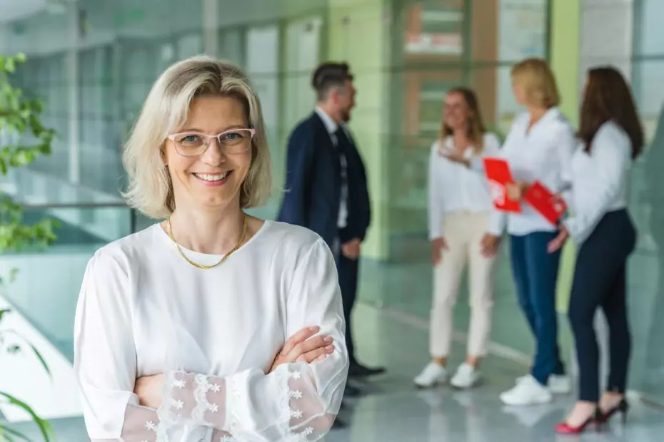 Successful pharma woman