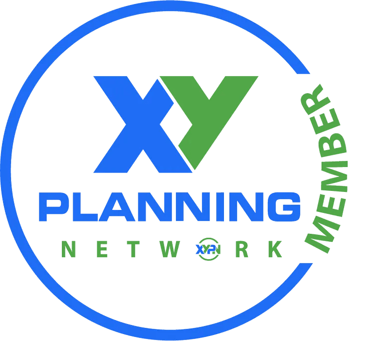 XY Planning Network member logo featuring blue and green colors, representing financial planning and advisory services for millennials.