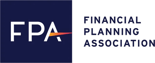 Logo of the Financial Planning Association (FPA) featuring the acronym "FPA" in a modern design with a gradient line, accompanied by the full name "Financial Planning Association" in bold text.